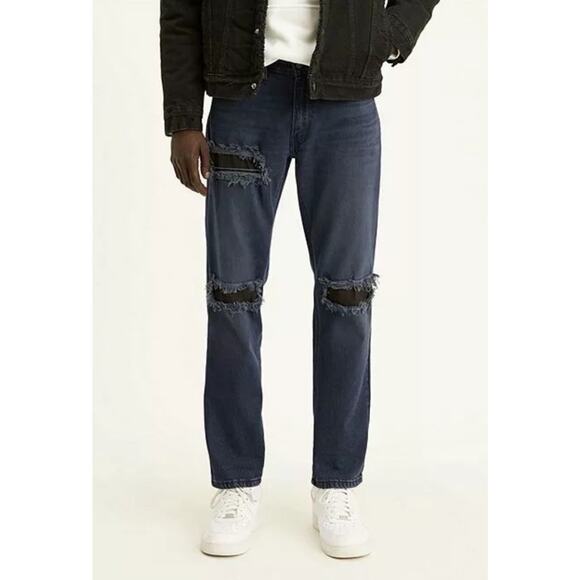 Levi's‎ Jeans 541 Men's 38x32 Athletic Taper Stretch Camo Tencel Distressed